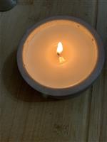 Concrete container soy wax candle