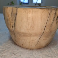 Flaming Box elder Decorative Large Bowl