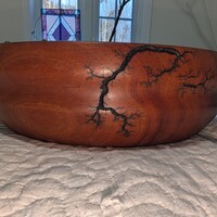 Mahogany fruit/salad bowls