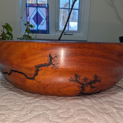 Mahogany fruit/salad bowls