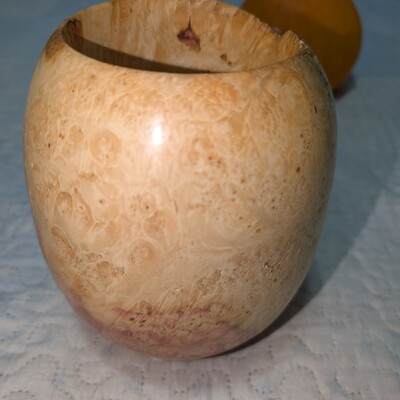 Flaming Box elder burl Vessel