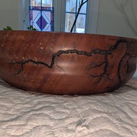 Mahogany fruit/salad bowls