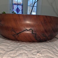 Mahogany fruit/salad bowls