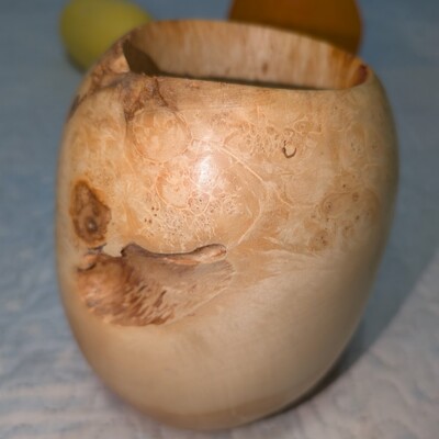 Flaming Box elder burl Vessel