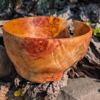 Flaming box elder burl