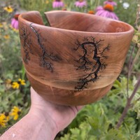 Aromatic cedar yarn bowls