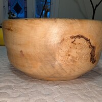 Flaming Box elder burl decorative bowlb