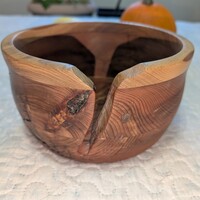 Aromatic cedar/ black ash Yarn bowl