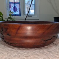 Mahogany fruit/salad bowls