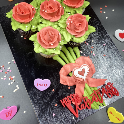 Valentine Cupcake Bouquet 